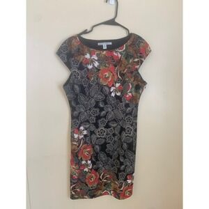 Maggy‎ London Floral Print Dress Women's Size 12 Party Cocktail